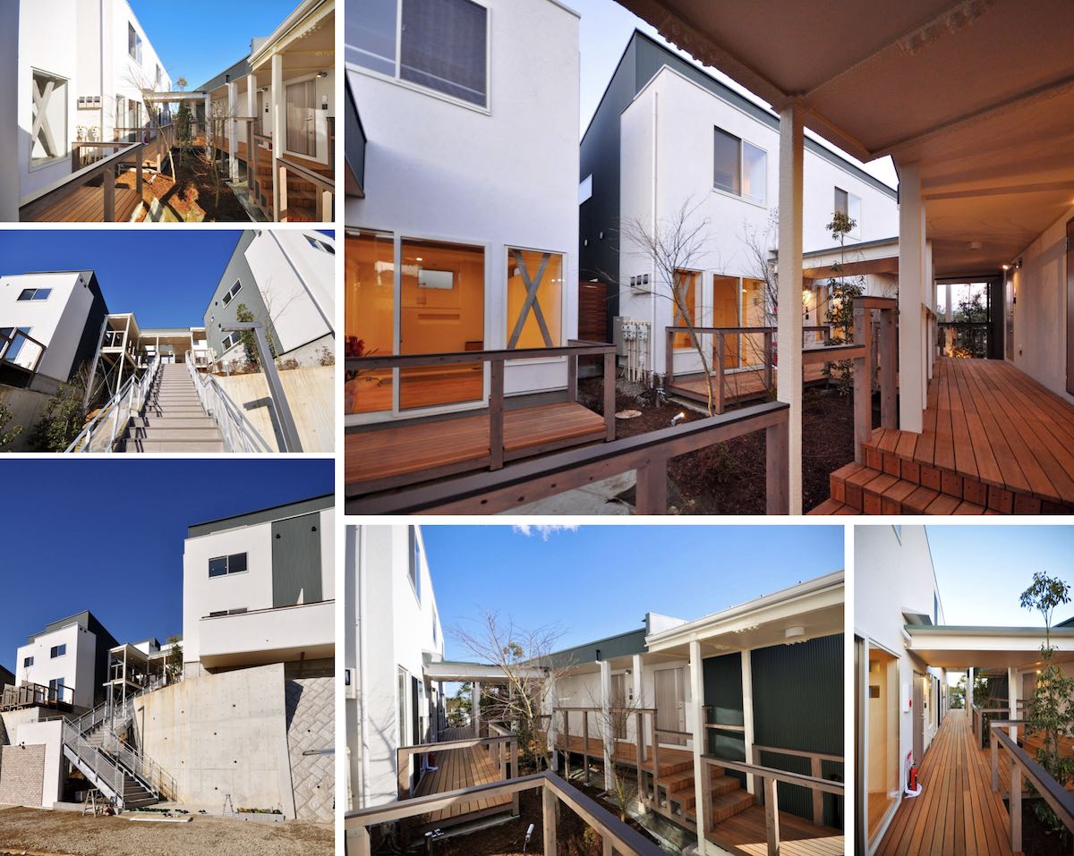 This is the Exterior of a building at the Kozukue Resort Terrace. We are looking for tenants soon.